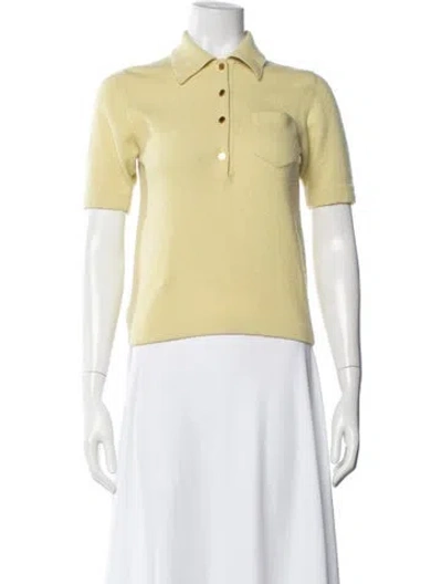 Pre-owned Hermes Vintage Late 1980's - Early 1990's Sweater In Yellow