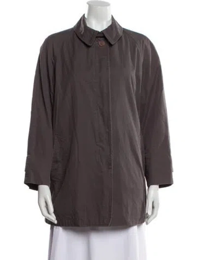 Pre-owned Hermes Vintage Late 1990's - Early 2000's Jacket In Gray