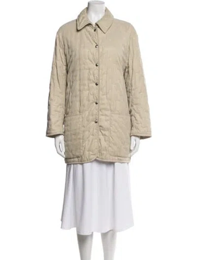 Pre-owned Hermes Vintage Late 1990's - Early 2000's Jacket In Neutral