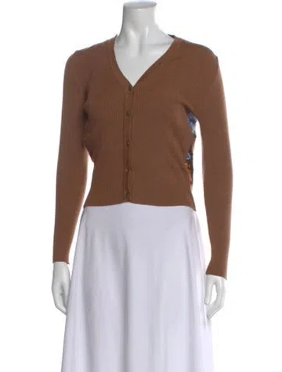 Pre-owned Hermes Vintage Late 1990's - Early 2000's Sweater In Brown
