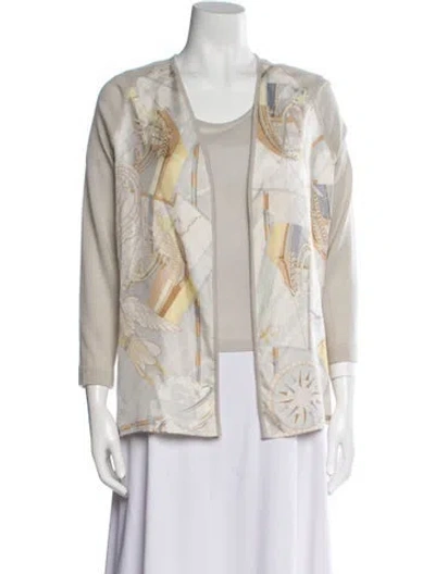 Pre-owned Hermes Vintage Late 1990's - Early 2000's Sweater In Gray