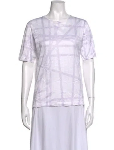 Pre-owned Hermes Vintage Late 1990's - Early 2000's T-shirt In White