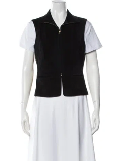 Pre-owned Hermes Vintage Late 1990's - Early 2000's Vest In Black