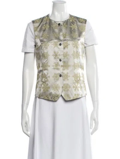 Pre-owned Hermes Vintage Late 1990's - Early 2000's Vest In Gray