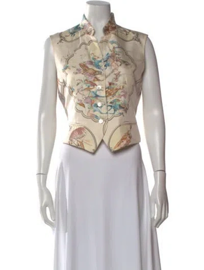 Pre-owned Hermes Vintage Late 1990's - Early 2000's Vest In Neutral