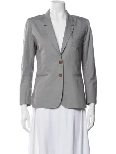 Pre-owned Hermes Vintage Late 2000's - Early 2010's Blazer In Grey