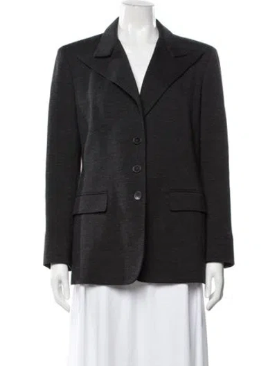 Pre-owned Hermes Vintage Late 2000's - Early 2010's Blazer In Grey