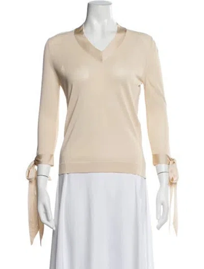 Pre-owned Hermes Vintage Late 2000's - Early 2010's Sweater W/ Tags In Neutrals