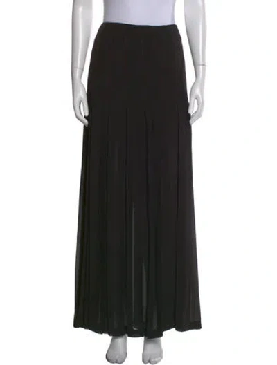 Pre-owned Hermes Vintage Long Skirt In Black