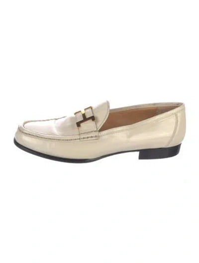 Pre-owned Hermes Vintage Paris Loafers In Neutrals