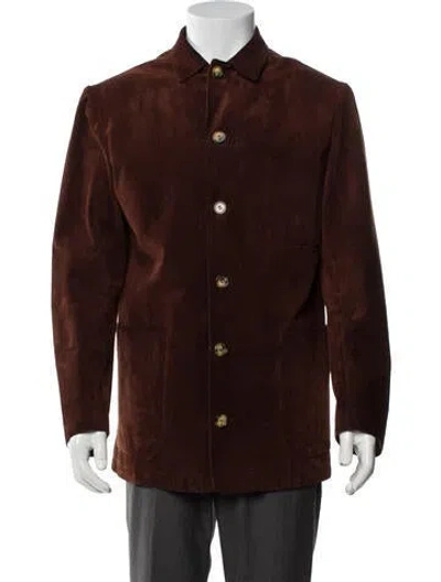 Pre-owned Hermes Vintage Peacoat In Brown