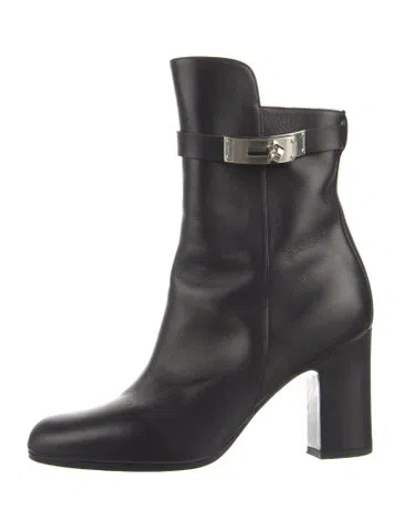 Pre-owned Hermes Vintage Saint Germain Boots In Black