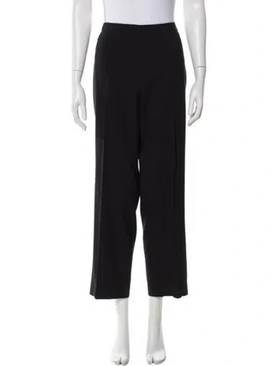 Pre-owned Hermes Vintage Straight Leg Pants In Black