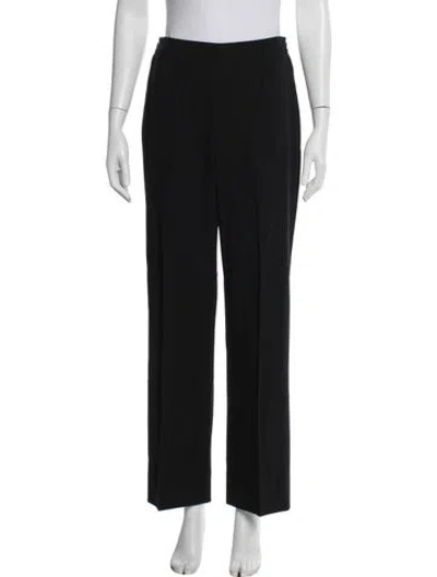 Pre-owned Hermes Vintage Straight Leg Pants In Black