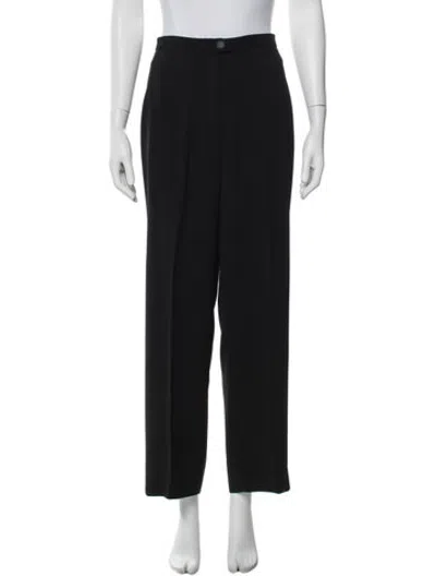Pre-owned Hermes Vintage Straight Leg Pants In Black