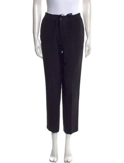 Pre-owned Hermes Vintage Straight Leg Pants In Blue