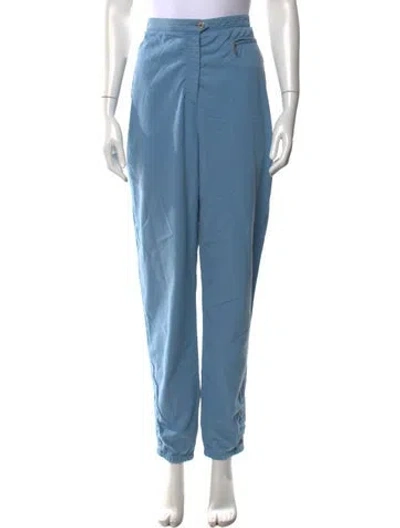 Pre-owned Hermes Vintage Straight Leg Pants In Blue