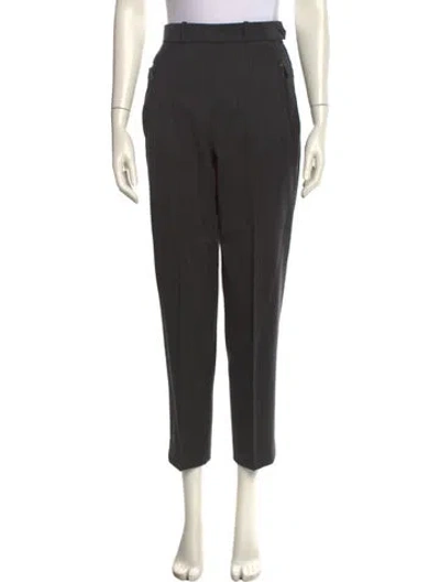 Pre-owned Hermes Vintage Straight Leg Pants In Gray