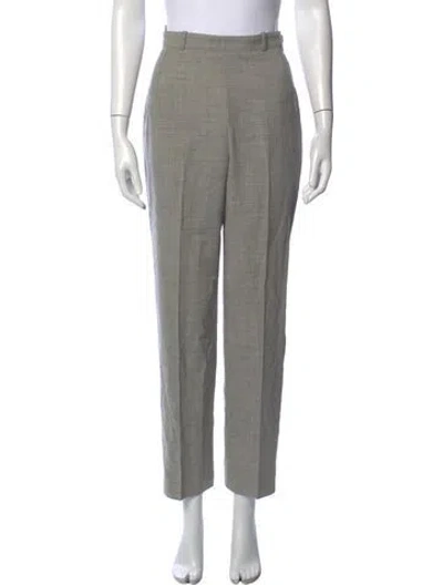 Pre-owned Hermes Vintage Straight Leg Pants In Grey