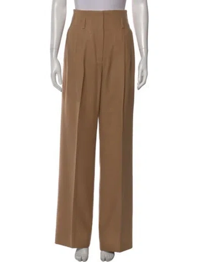 Pre-owned Hermes Vintage Wide Leg Pants In Brown