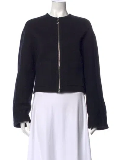 Pre-owned Hermes Virgin Wool In Black