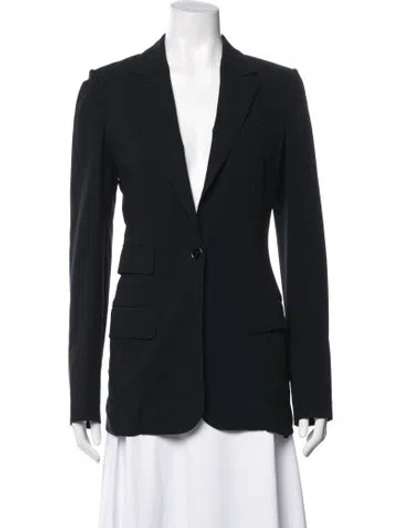 Pre-owned Hermes Virgin Wool Blazer In Black