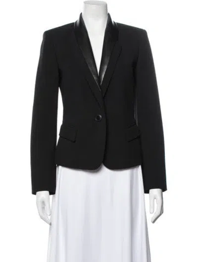 Pre-owned Hermes Virgin Wool Blazer In Black