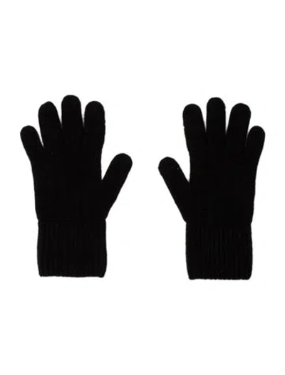 Pre-owned Hermes Virgin Wool Gloves In Black