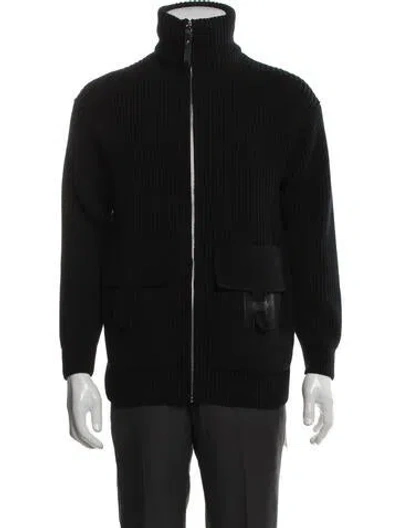 Pre-owned Hermes Virgin Wool Jacket In Black