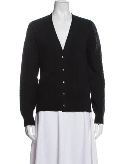 Pre-owned Hermes Virgin Wool Jacket In Black