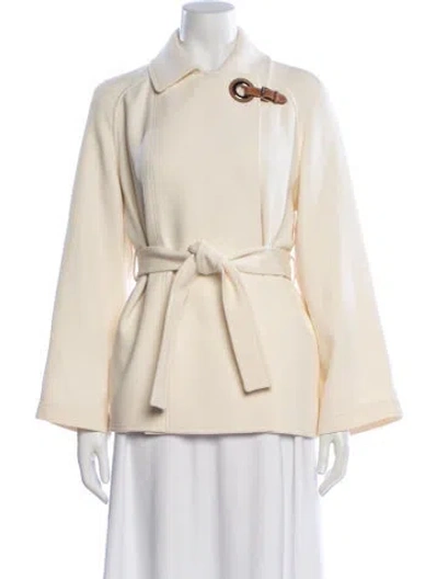 Pre-owned Hermes Virgin Wool Jacket In Yellow