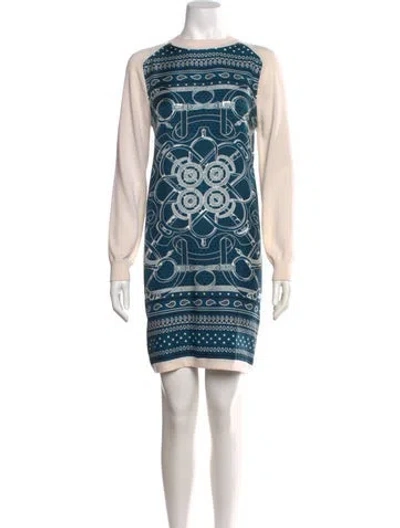 Pre-owned Hermes Virgin Wool Knee-length Dress