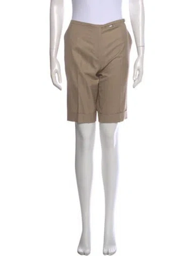 Pre-owned Hermes Virgin Wool Knee-length Shorts In Neutral