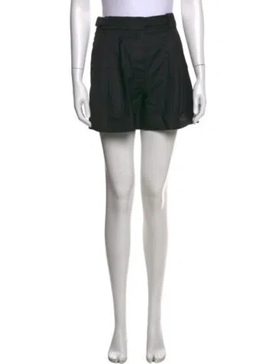 Pre-owned Hermes Virgin Wool Mini Shorts In Black