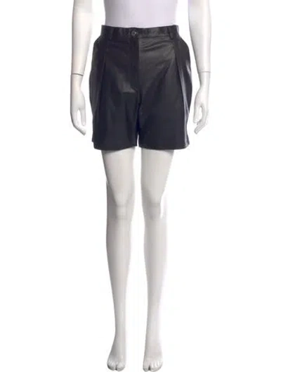 Pre-owned Hermes Virgin Wool Mini Shorts In Black