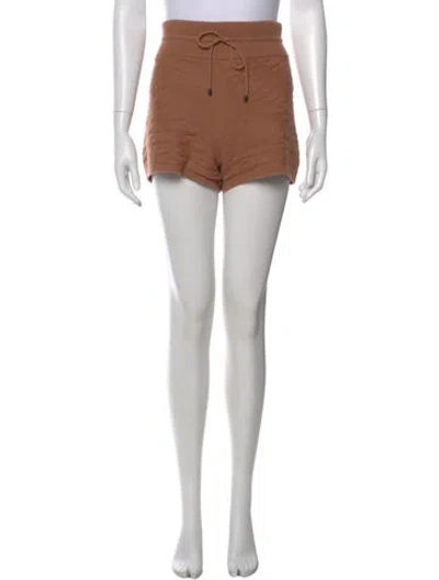 Pre-owned Hermes Virgin Wool Mini Shorts In Brown