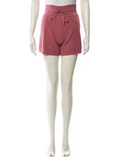 Pre-owned Hermes Virgin Wool Mini Shorts In Pink
