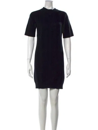 Pre-owned Hermes Virgin Wool Mock Neck Sweater In Black