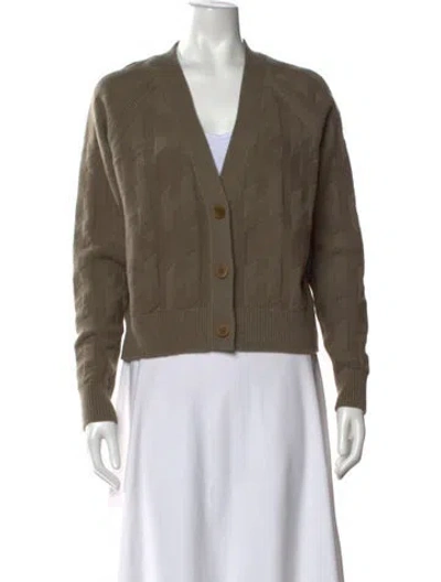 Pre-owned Hermes Virgin Wool Patterned Sweater In Neutrals