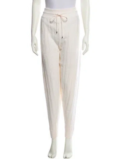 Pre-owned Hermes Virgin Wool Skinny Leg Pants In Neutral