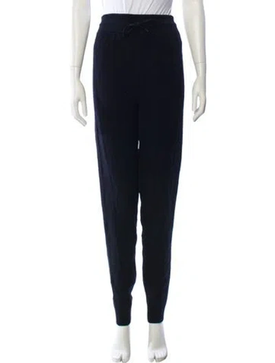 Pre-owned Hermes Virgin Wool Skinny Leg Pants W/ Tags In Black