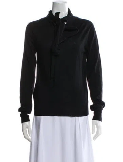 Pre-owned Hermes Virgin Wool Sweater In Black