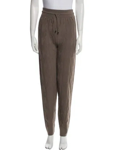 Pre-owned Hermes Virgin Wool Sweatpants In Brown