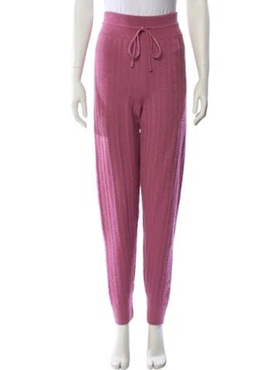 Pre-owned Hermes Virgin Wool Sweatpants In Pink