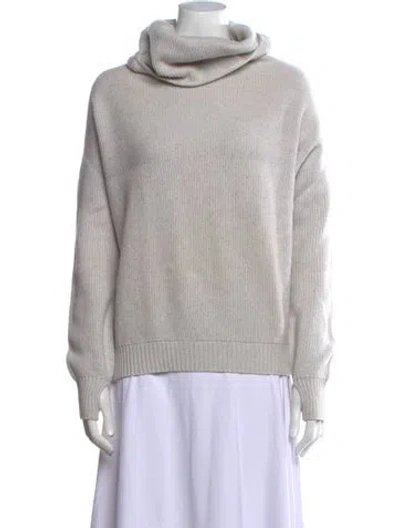Pre-owned Hermes Virgin Wool Turtleneck Sweater In Gray