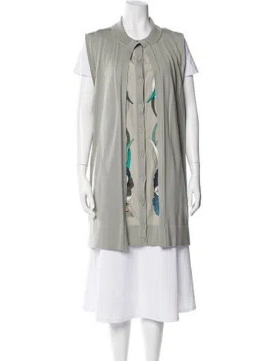 Pre-owned Hermes Virgin Wool Vest In Gray
