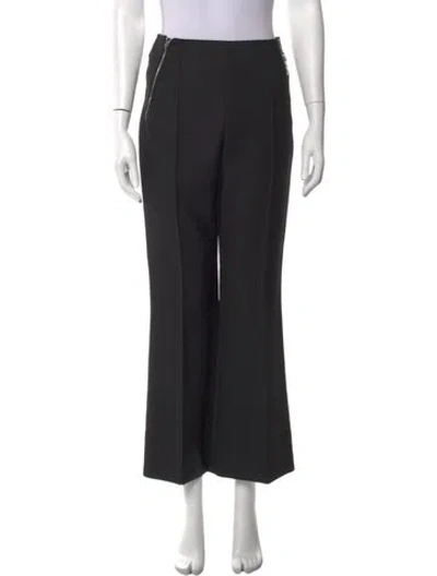 Pre-owned Hermes Virgin Wool Wide Leg Pants W/ Tags In Black