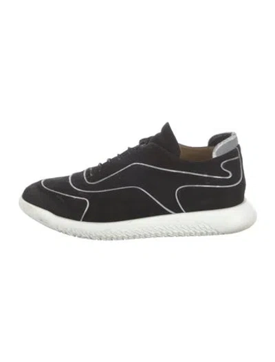 Pre-owned Hermes Volt Sneakers In Black