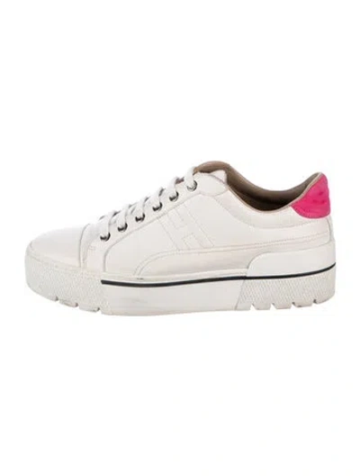 Pre-owned Hermes Voltage Sneakers In White