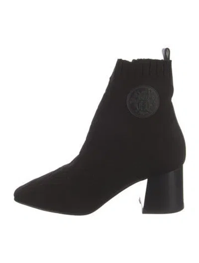 Pre-owned Hermes Volver 60 H Logo Sock Boots In Black